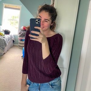 Purple American Eagle sweater